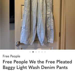 Free People Light Wash Denim Flare Jeans